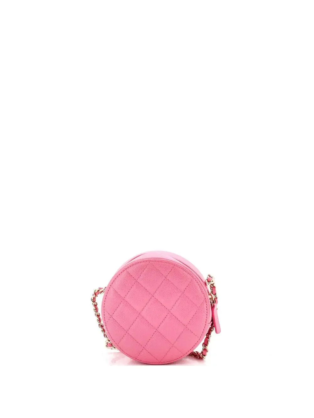 Chanel Round Clutch With Chain Quilted #277156C29B